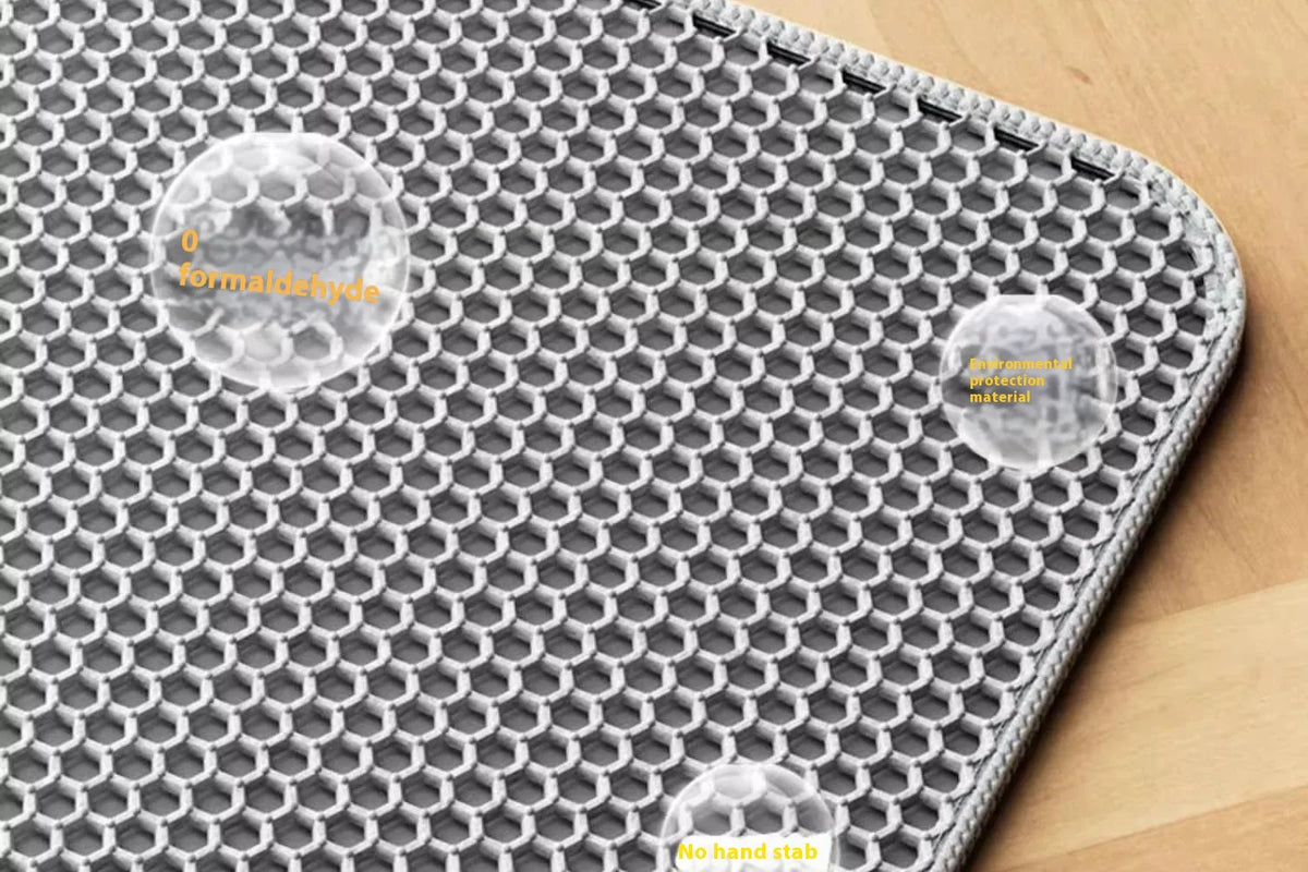 Cat Litter Mat Heavy Duty Waterproof 2 Layer Non Slip Washable Pet Floor Protector Litter Box Sand Stopper
