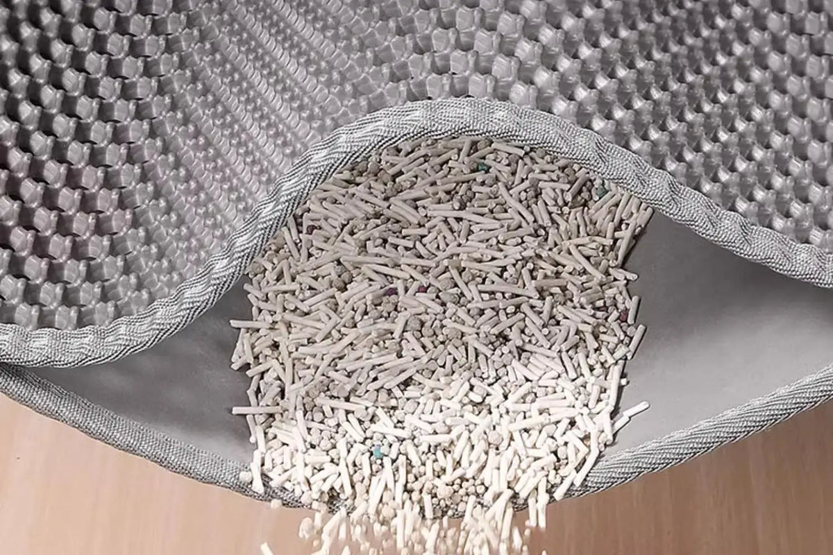 Cat Litter Mat Heavy Duty Waterproof 2 Layer Non Slip Washable Pet Floor Protector Litter Box Sand Stopper